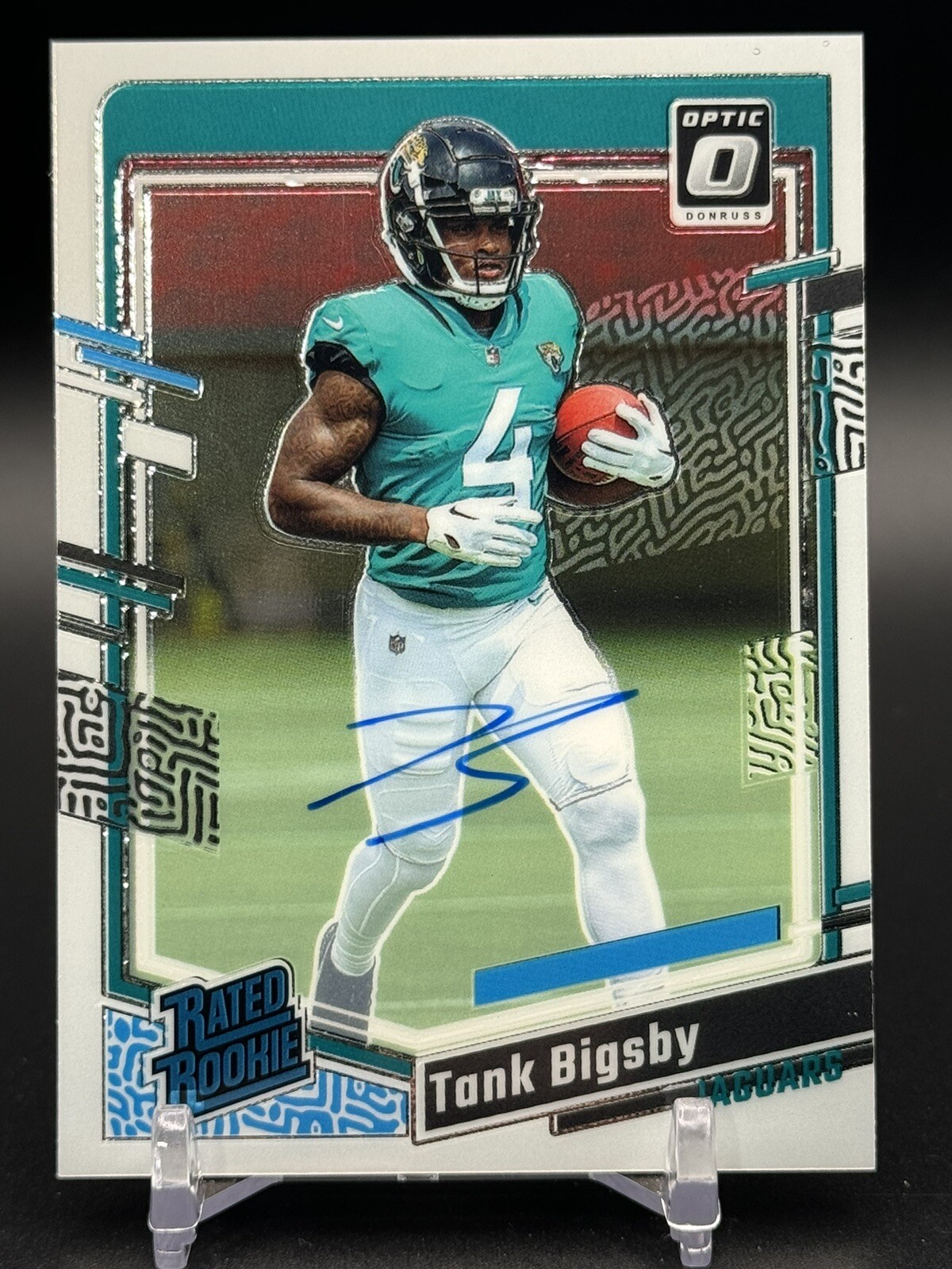 Tank Bigsby - 2023 Panini Donruss Optic - Rated Rookie on card AUTO /199 - Jags