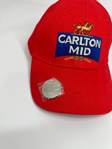Carlton Mid Cerveza Cervecería Gorra Sombrero con Abridor de Botellas Ajustable Talla Única - Imagen 5 de 6