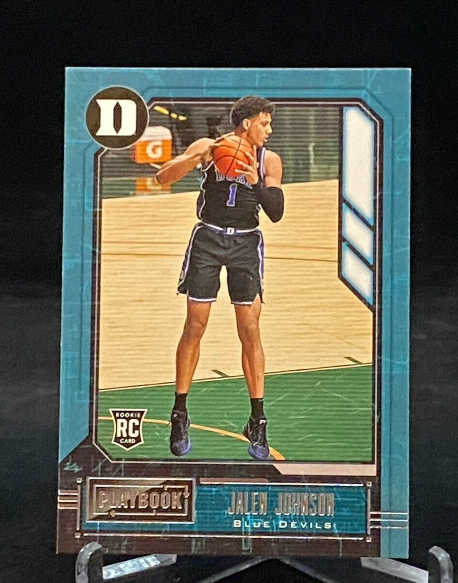 2021-22 Chronicles Draft Picks Playbook #330 Rookie Jalen Johnson Duke