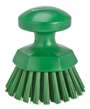 Round Scrub Brush 5"L Stiff 3885 Green