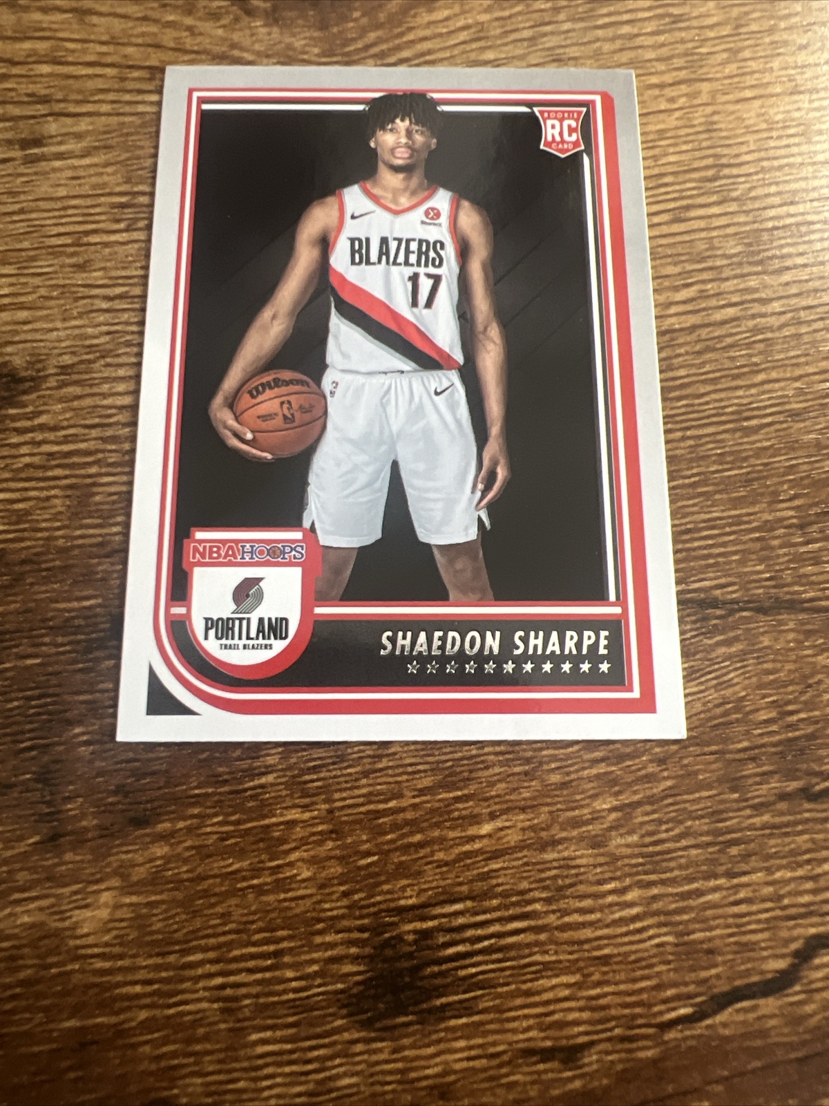 2022 NBA Hoops Rookie RC #237 Shaedon Sharpe Portland Trail Blazers