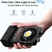 Zhiyun CINEPEER CX100 100W Bi-Color LED Video Light Handheld Photography Light