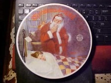 LIMITED 1986 Knowles China Norman Rockwell Christmas Collector Plate Santa Claus