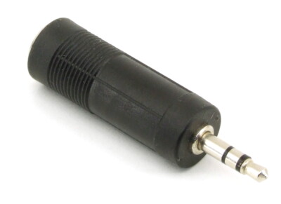 Klinken-Adapter 6.3mm/3.5mm Buchse/Stecker Stereo AUX Audio Converter Plug F/M
