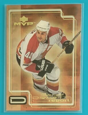 1999-00 Upper Deck MVP Draft Report #DR7 Oleg Saprykin Calgary Flames Hockey 