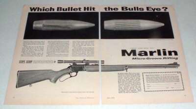 1958 Marlin Golden 39-A Rifle Ad - Hit the Bulls Eye