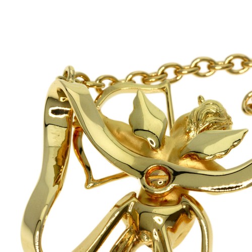 Collar Carrera y Carrera Ángel motivo cinta oro amarillo K18 - Imagen 8 de 10