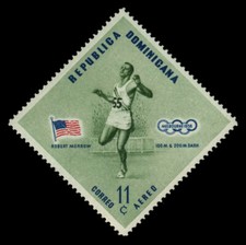 DOMINICAN REPUBLIC C100 - Melbourne Olympics "Robert Murrow" (pb15041+)