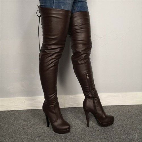 Women Round Toe Platform Stiletto Over 