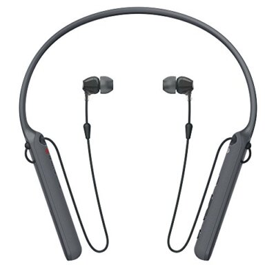 ヘッドホン SONY WI-C400 BLACK Sony WI-C400 Wireless Behind-the-Neck In-Ear Headphones