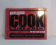 MARLBORO Cook Like A Man Real COOKBOOK 2004 Cigarette Advert Promo Philip Morris