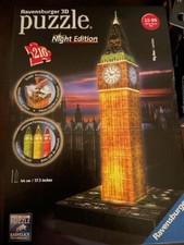 Ravensburger 3D Puzzle - Big Ben and Eiffel Tower Led Color