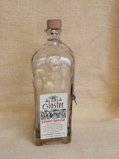 ORIGINELLE, ALTE GLASFLASCHE CLOSTER Spezial mit Schnabel und Korken Rarit&auml;t