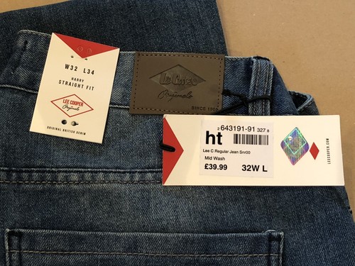 Mens W32 L34 New Genuine Lee Cooper 