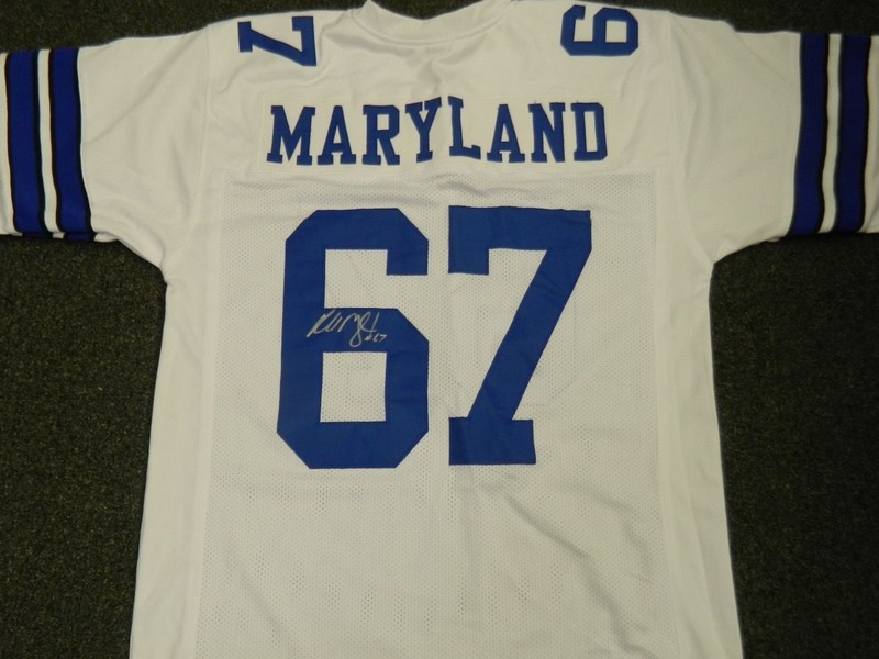 Russell Maryland Signed Cowboys Jersey (JSA COA) 3 Time Super Bowl Champion