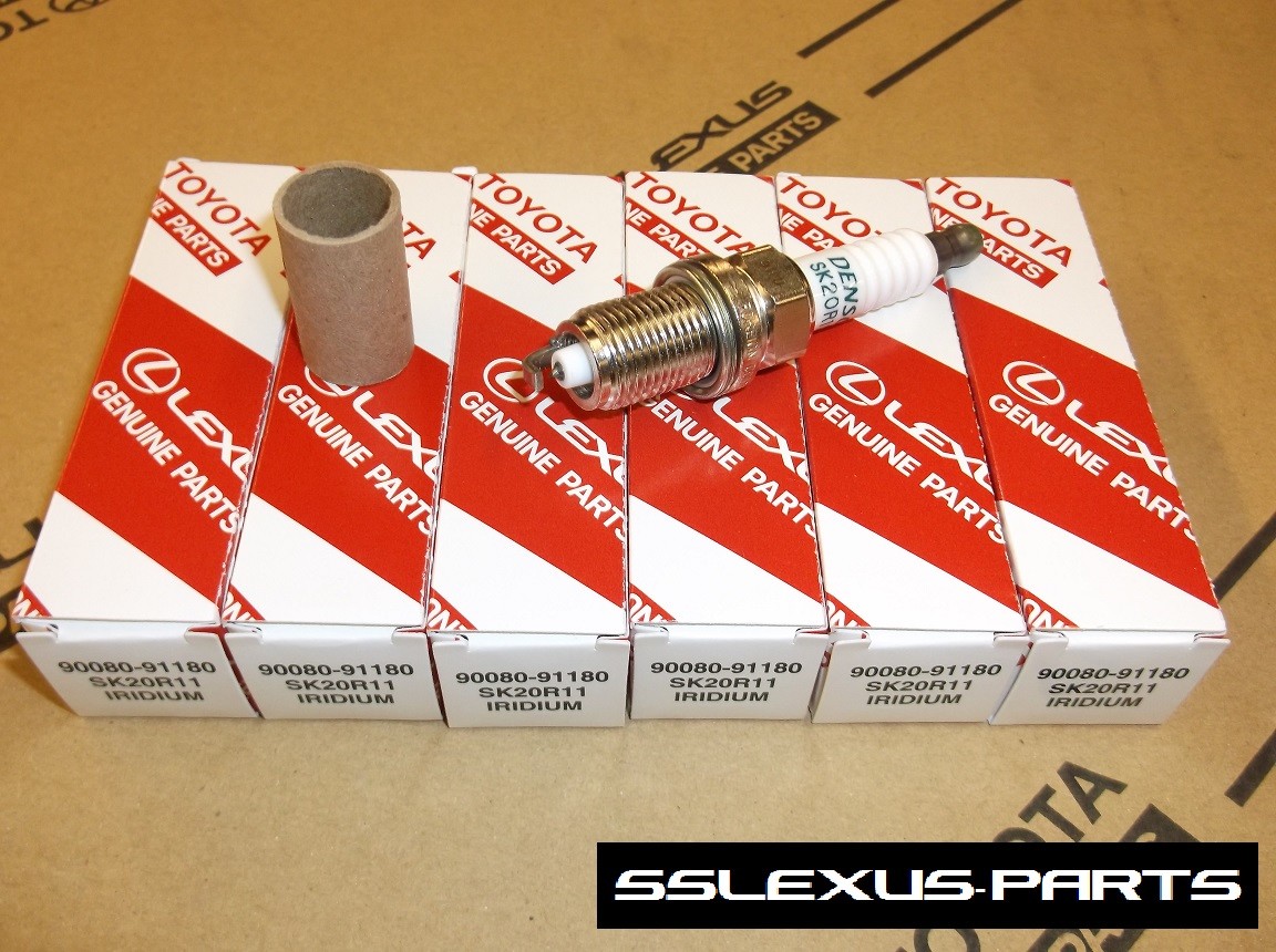 Lexus / Toyota OEM Genuine Iridium SPARK PLUG SET Qty 6 SK20R11 / 90080-91180