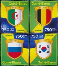 Timbres Guinée-bissau 2014 Mi 7214-7217 neuf avec gomme originale 2014 Football-