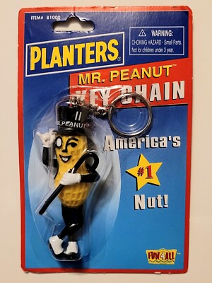 Mr. Peanut Planters Mascot Key Chain New