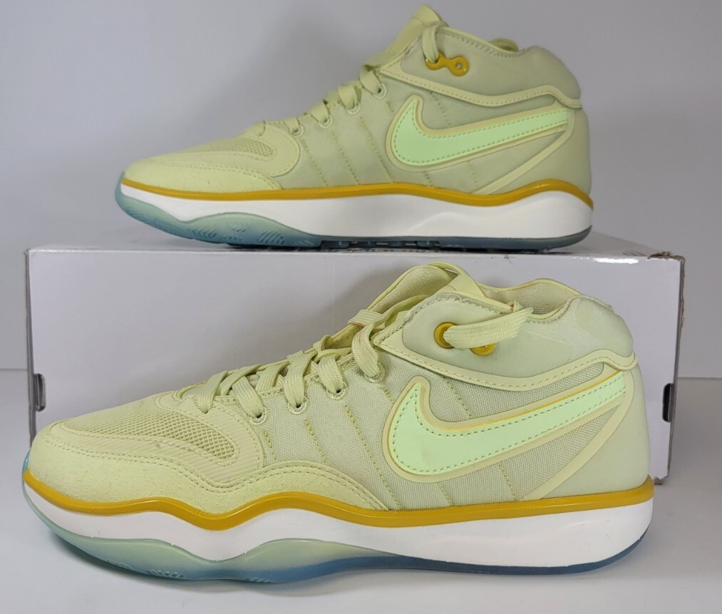 シューズ(男性用) Nike Air Zoom GT Hustle 2 DJ9405-302 Nike Air Zoom G.T. Hustle 2 Frozen Yellow DJ9405-302 Mens Sz 7.5
