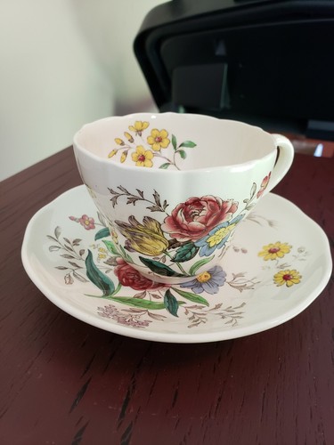 Copeland SPODE Great Britain Gainsborough FLAT CUP and SAUCER - Picture 2 of 12