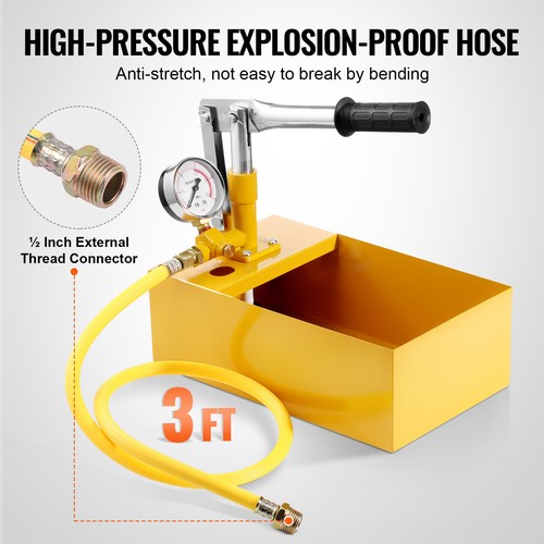 VEVOR Abdrückpumpe Testpumpe Druckprüfpumpe Befüllpumpe 25bar 5L Einzelventil - Bild 5 von 12