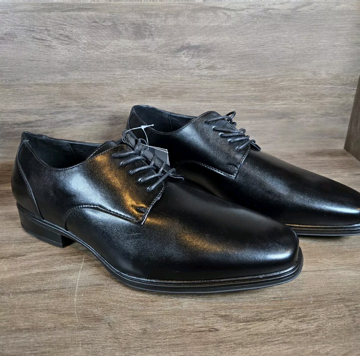 SAOLA Scarpe eleganti Van Heu Chester Oxford Derby ecopelle stringate taglia 12W larghe NUOVE