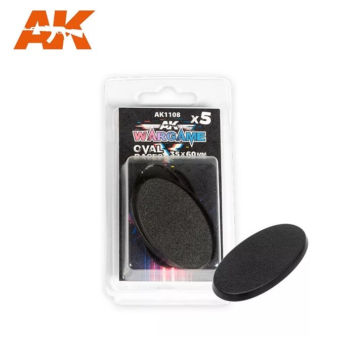 Ak Interactive AK1108 - Oval Base 35x60mm - New