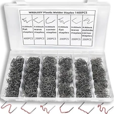 1400 Plastic Welding Staples Kit Welder 6 Different Shapes Stainless Steel ,..,,