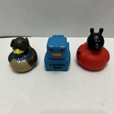 Gamer Rubber Duck Lot 0f 3 Animated Characters 2  x 2  Jeep Ducks