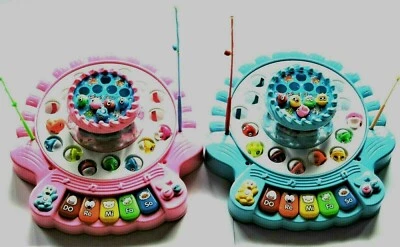 HAINI Angelspiel Angeln Game Set Musik Piano Klavier Pädagogisches Spielzeug 2 Ebenen