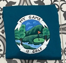 VTG 1980s My Game Is Golf Sports Golfer 80s Crewneck Sweatshirt Large