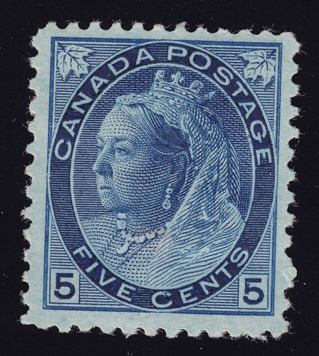 Canada Scott 79 Mint HR OG 1899 5c Blue Lot AB6012 bhmstamps