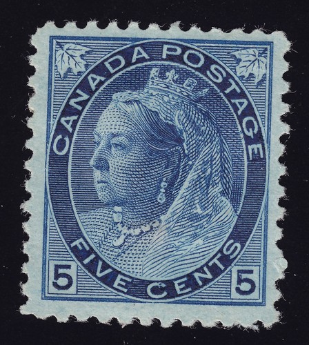 Canada Scott 79 Mint HR OG 1899  5c Blue Lot AB6012 bhmstamps - Picture 1 of 2