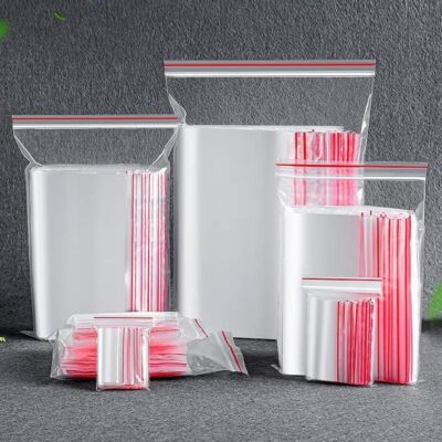 Organizzatore Piccoli Oggetti 100 Sacchetti Di Plastica Trasparenti Con Chiusura A Pressione, Piccoli Sacchetti Di Plastica Sigillabili, Per Riporre Gioielli, Piccoli Biscotti E Sacchetti Multiuso Per Organizzazione