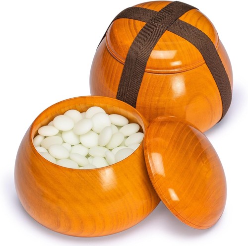 All-in-One Bamboo Go Board with Yunzi Stones and Bowls - Perfect for Beginners - Picture 5 of 11