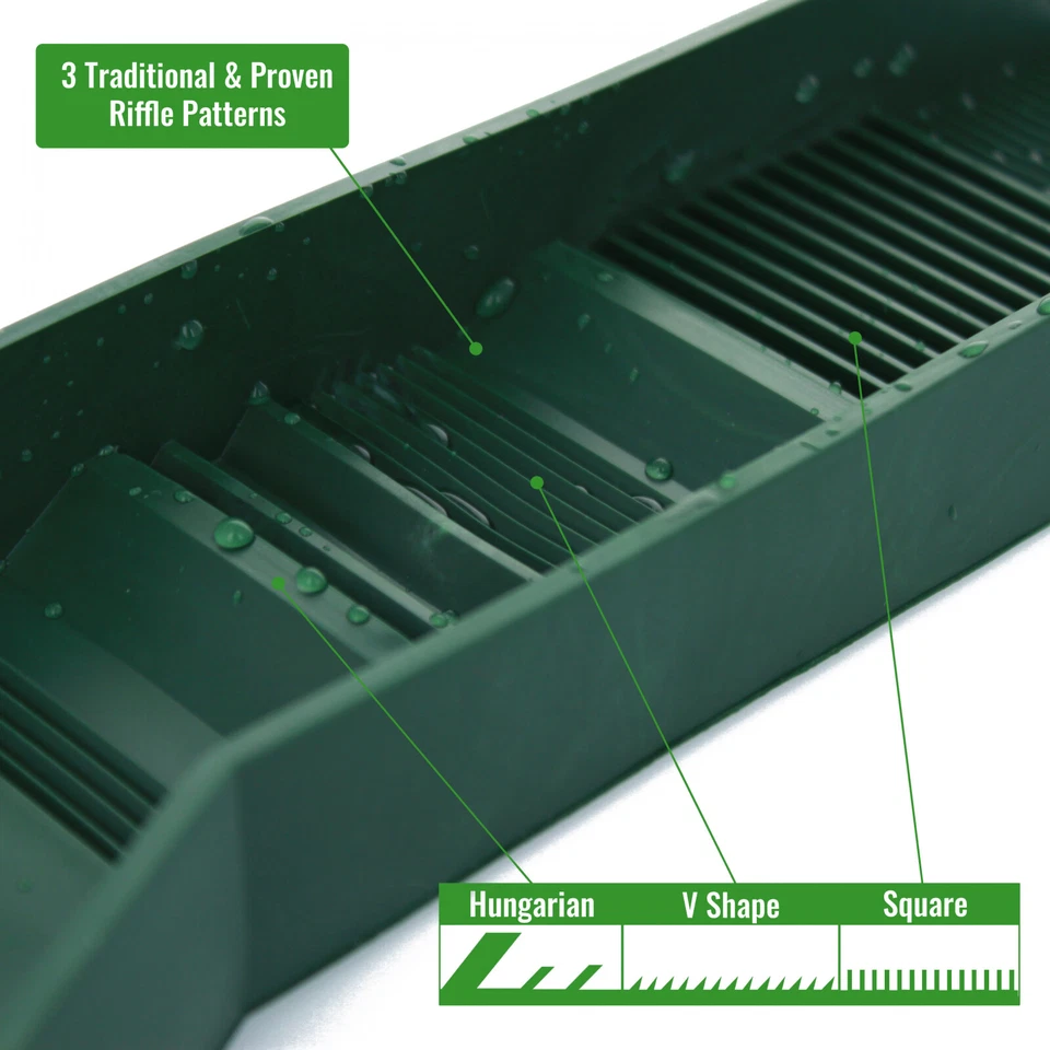 ASR Outdoor Lightweight Backpacker Gold Panning Kit with Rubber Mini Sluice 14pc - Image 3 of 4