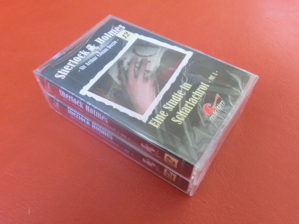 MC KASSETTE - Sherlock Holmes 12 Eine Studie in Scharlachrot MARITIM NEU & OVP