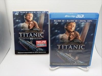 Titanic Limited Edition Blu-Ray 3D + Blu-Ray 2D 4-Disc Set 2012 & Bonus Content