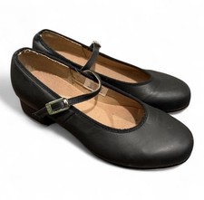 Bloch Women's S0323L Show Tapper Black Leather Mary Jane Tap Dance Shoes Size 5