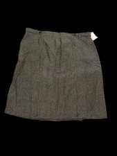 Sag Harbor Herringbone A-Line Skirt Size 16 NWT Acrylic Cotton 26 Black White