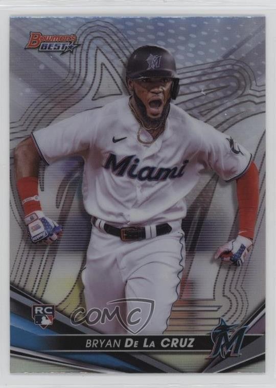 2022 Bowman's Best Refractor Bryan De La Cruz #8 Rookie RC