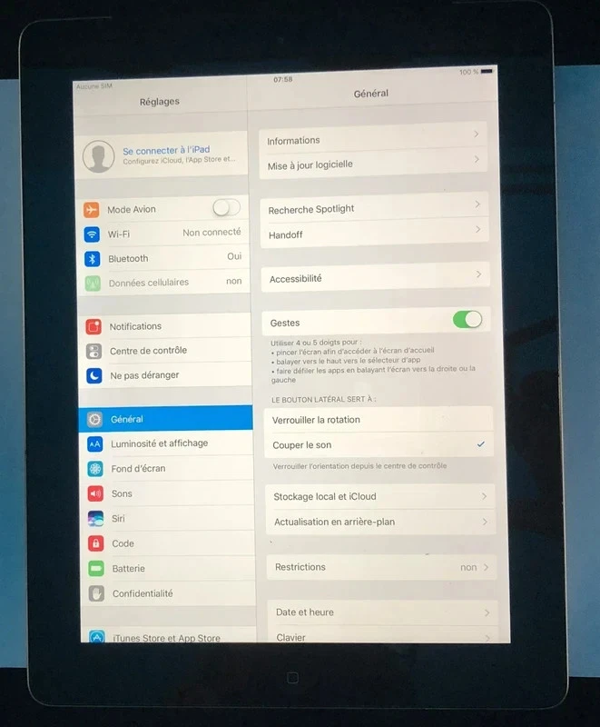 iPad 4e gén 16 Go Wi-Fi + Cellular no icloud - Photo 2/4
