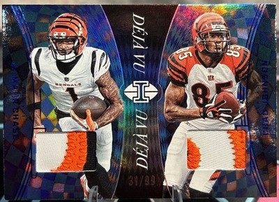 2024 Panini Illusions Ja’Marr Chase/Chad Johnson Deja Vu Jersey Patch /99