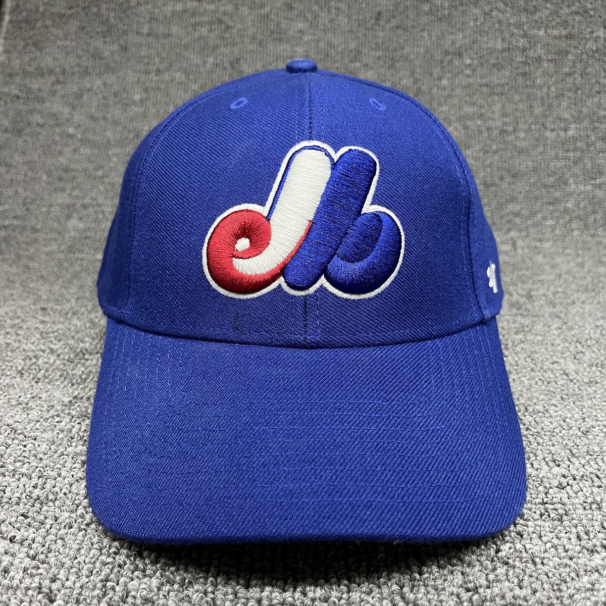 Montreal Expos '47 MVP Hat Royal Blue MLB Adjustable Hook-Loop Strap Cap New