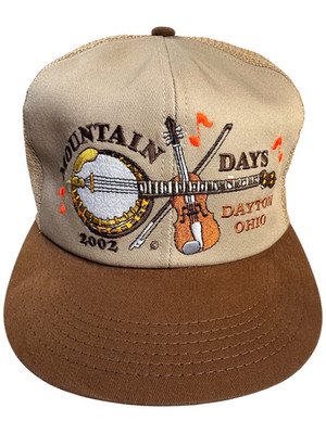 VTG BLUEGRASS MOUNTAIN MUSIC DAYS, DAYTON OHIO 2002 SnapBack Hat K-Products NOS!