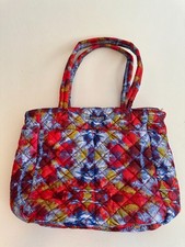 MZ WALLACE Quilted Multicolor Nylon Tote Bag Metro Quatro Pouch Prism 255 Nice