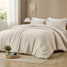 Cotton Muslin Comforter Set 100 Cotton Cover Ultra Soft King Natural
