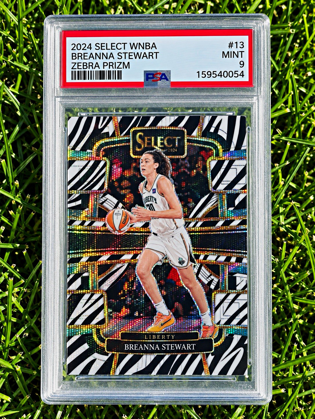 2024 Select WNBA Breanna Stewart Zebra SSP POP 1 None Higher PSA 9 MVP WORLD CUP