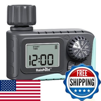 Rainpoint Sprinkler Timer Outdoor Water Timer For Garden Hose Programmable