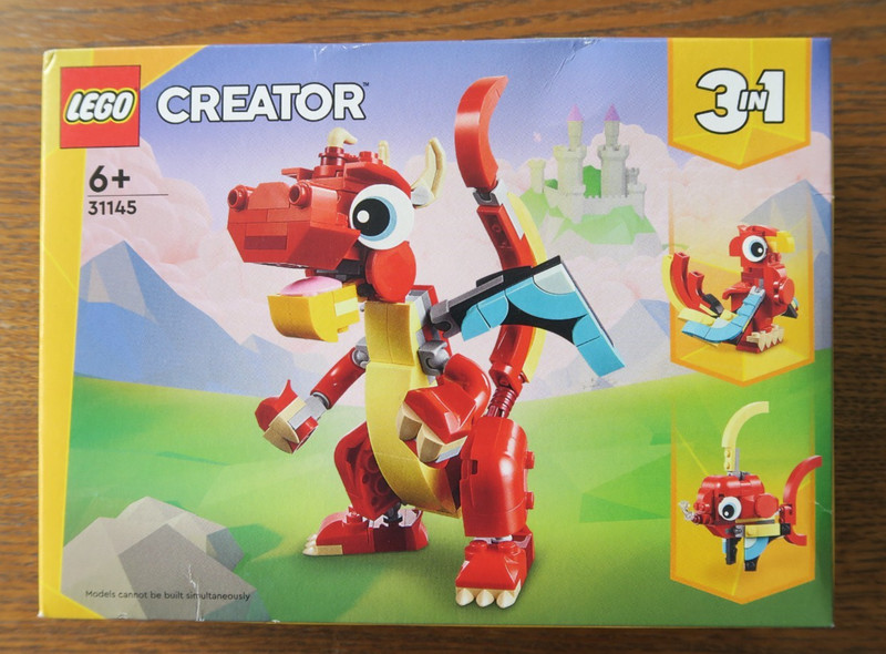 LEGO  CREATOR 31145 RED DRAGON 3 in 1 BRAND NEW IN BOX
